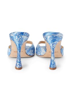 L'AGENCE Mules A Bout Ouvert En Satin Avery