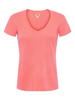 L'AGENCE T-Shirt A Col En V En Coton Becca