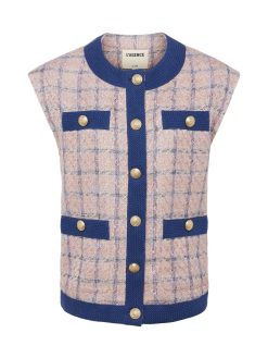 L'AGENCE Gilet Surdimensionne En Tweed Laurel