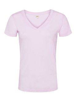 L'AGENCE T-Shirt A Col En V En Coton Becca