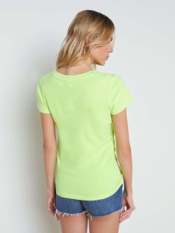 L'AGENCE T-Shirt A Col En V En Coton Becca