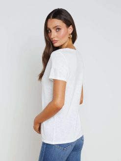 L'AGENCE T-Shirt A Col En V Daijia