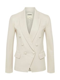 L'AGENCE Blazer En Cuir Kenzie