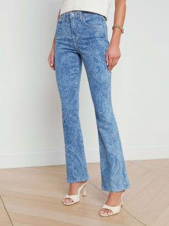 L'AGENCE Jean Bootcut Imprime Stassi