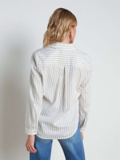 L'AGENCE Blouse Nina En Coton Lurex