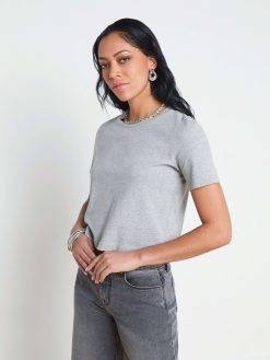 L'AGENCE T-Shirt Court En Coton Donna