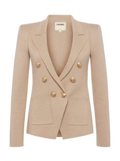 L'AGENCE Blazer En Tricot Metallise Kenzie