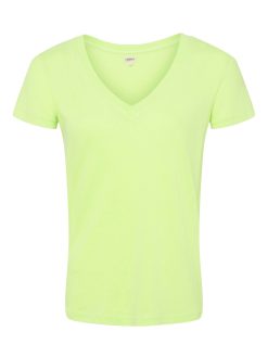 L'AGENCE T-Shirt A Col En V En Coton Becca