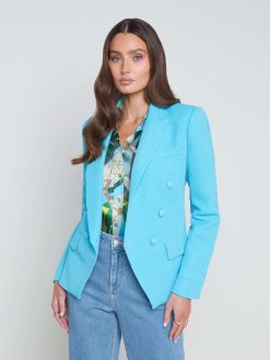 L'AGENCE Blazer En Melange De Coton Kenzie