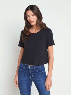 L'AGENCE T-Shirt Court En Coton Donna