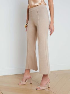 L'AGENCE Pantalon Court Evase En Tricot Ren