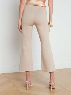 L'AGENCE Pantalon Court Evase En Tricot Ren