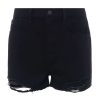 L'AGENCE Short En Jean Effet Vieilli Clark