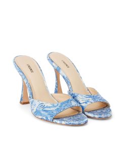 L'AGENCE Mules A Bout Ouvert En Satin Avery