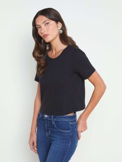 L'AGENCE T-Shirt Court En Coton Donna