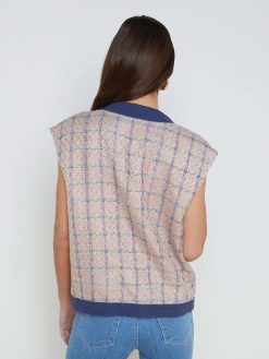 L'AGENCE Gilet Surdimensionne En Tweed Laurel