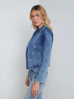 L'AGENCE Blazer En Jean Wayne