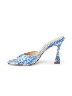 L'AGENCE Mules A Bout Ouvert En Satin Avery