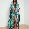 L'AGENCE Cache-Maillot Kimono En Soie Melangee Kara