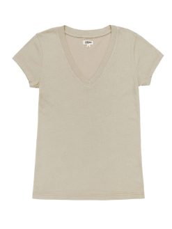 L'AGENCE T-Shirt A Col En V En Coton Becca