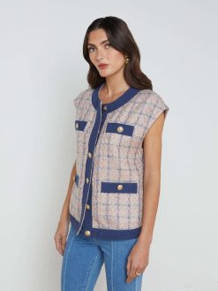 L'AGENCE Gilet Surdimensionne En Tweed Laurel