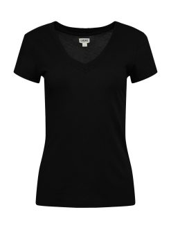 L'AGENCE T-Shirt A Col En V En Coton Becca