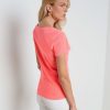 L'AGENCE T-Shirt A Col En V En Coton Becca