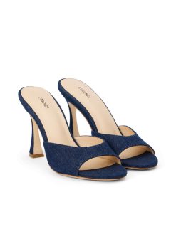 L'AGENCE Mules A Bout Ouvert En Denim Avery